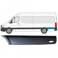 Moldura lateral guardabarros trasero detrás de la rueda para Mercedes Sprinter 2006- / LWB / Izquierda 8029