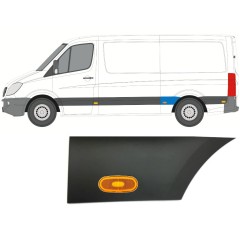 Moldura lateral guardabarros trasero con lámpara para Mercedes Sprinter 2006-2018 / Izquierda / Conjunto 10018