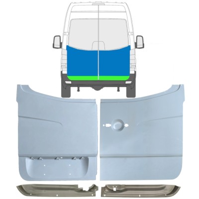 Panel de reparación puerta trasera para Mercedes Sprinter 2006-2018 / Conjunto 10517