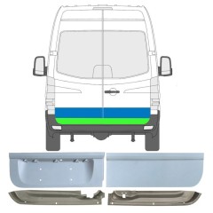 Panel de reparación puerta trasera para Volkswagen Crafter 2005-2017 / Izquierda+Derecha 17175