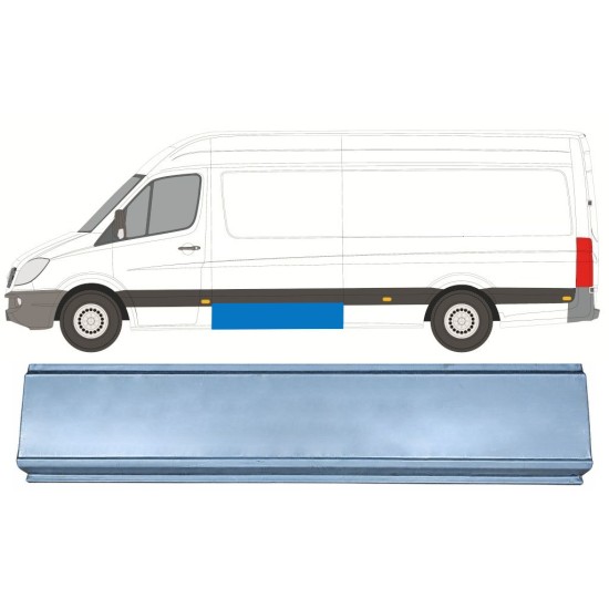 Panel de reparación lateral para Mercedes Sprinter 2006-2018 / Izquierda 17306