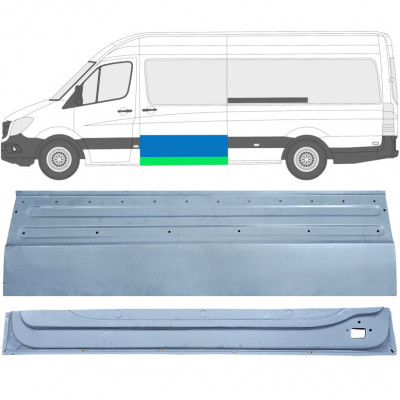 Panel de reparación puerta corredera interna + externa para Mercedes Sprinter 2006- / Izquierda /  11962