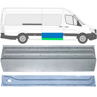 MERCEDES SPRINTER 2006- PUERTA CORREDERA + EXTERIOR PANEL / KIT / DERECHA