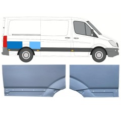 Panel de reparación guardabarros trasero para Mercedes Sprinter 2006-2018 / Derecho / Conjunto 11275