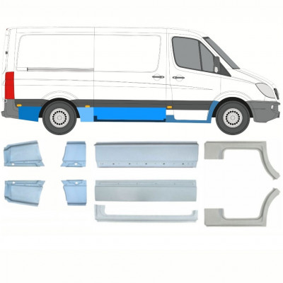 Panel de reparación conjunto para Mercedes Sprinter 2006- / MWB /  11569