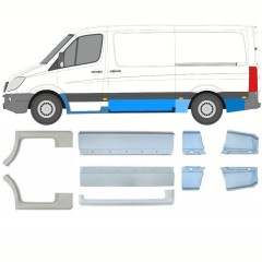 Panel de reparación conjunto para Mercedes Sprinter 2006-2018 / Izquierda+Derecha / 10258