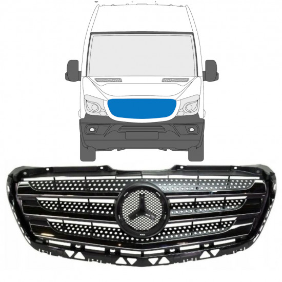 Parrilla para Mercedes Sprinter 2013-2018 7496