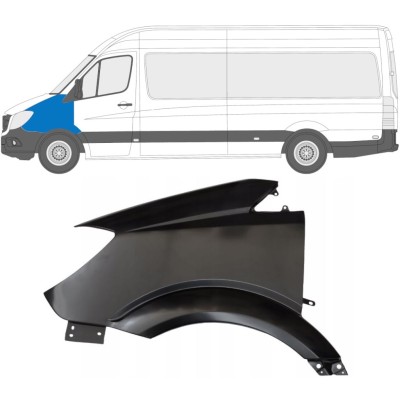 Guardabarro delantero para Mercedes Sprinter 2013-2018 / Izquierda 14947