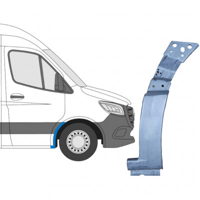 MERCEDES SPRINTER 2018- PANEL DE REPARACIÓN DEL PASO DE RUEDA DELANTERO / DERECHA