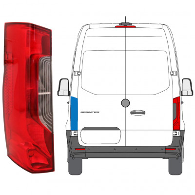 Lámpara trasera para Mercedes Sprinter 2018- / Izquierda 12924