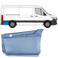 Panel de reparación guardabarros trasero parte inferior detrás de la rueda para Mercedes Sprinter 2018- / Derecho 8187