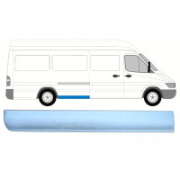 Panel de reparación guardabarros trasero parte inferior delantera para Mercedes Sprinter 1995- / LWB / Derecho 8138