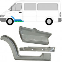 Panel de reparación del umbral interna + guardabarros + escalón delantero para Mercedes Sprinter 1995-2006 / Izquierda / Conjunto 10522