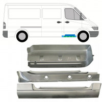 Panel de reparación del umbral interna + guardabarros + escalón delantero para Mercedes Sprinter 1995-2006 / Derecho / Conjunto 10529