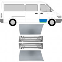 Panel de reparación puerta delantera interna + externa para Mercedes Sprinter 1995-2006 / Izquierda+Derecha / Conjunto 9671