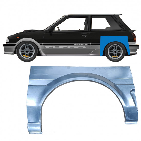 TOYOTA STARLET 1984-1989 PANEL DE REPARACIÓN DEL ALERÓN TRASERO / IZQUIERDA