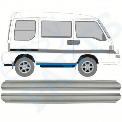 Panel de reparación del umbral para Subaru Libero 1983-1993 / Izquierda+Derecha / Conjunto 11093