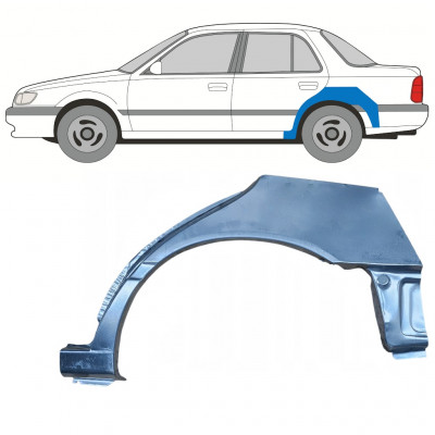 Panel de reparación guardabarros trasero para Nissan Sunny N14 1991-1994 / Izquierda 11053