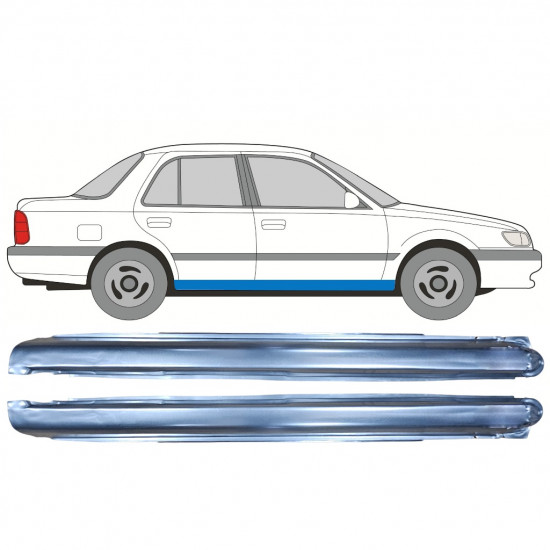 Panel de reparación del umbral para Nissan Sunny N14 1991-1994 / Izquierda+Derecha / Conjunto 11057