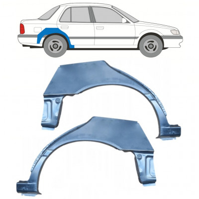 Panel de reparación guardabarros trasero para Nissan Sunny N14 1991-1994 / Izquierda+Derecha / Conjunto 11054