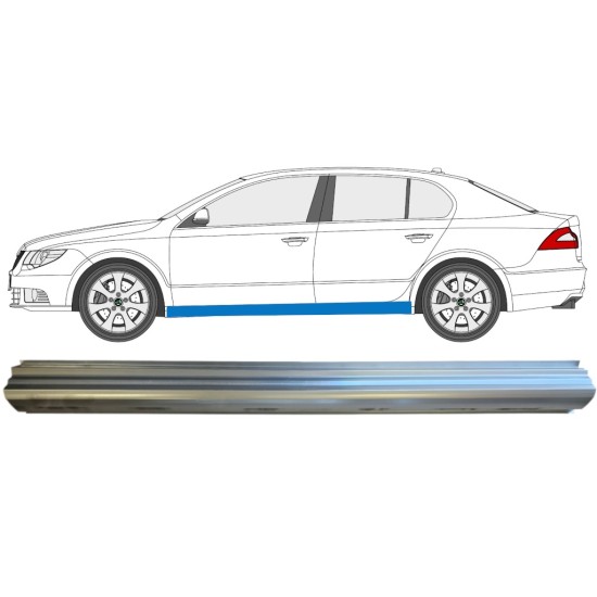 Panel de reparación del umbral para Skoda Superb 2008-2015 / Izquierda 14776