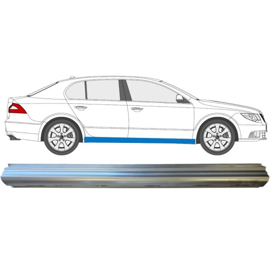 Panel de reparación del umbral para Skoda Superb 2008-2015 / Derecho 14775 Panel de reparación del umbral para Skoda Superb 2008-2015 / Derecho 14775