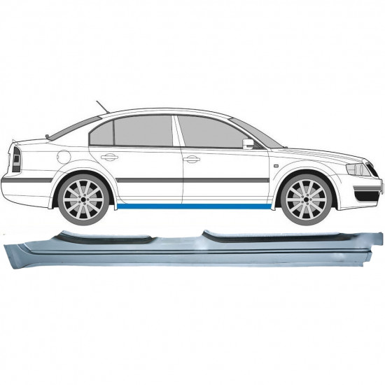 Panel de reparación del umbral para Skoda Superb 2001-2008 / Derecho 8839