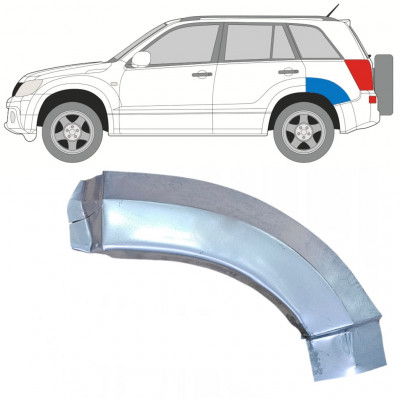 Panel de reparación guardabarros trasero parte trasera para Suzuki Grand Vitara 2005-2012 / Izquierda 7849