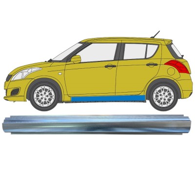 Panel de reparación del umbral para Suzuki Swift 2010-2017 / Izquierda 16368