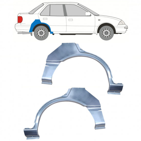 Panel de reparación guardabarros trasero para Suzuki Swift 1988-2004 / Izquierda / Derecho / Izquierda / Derecho / SEDAN 12769