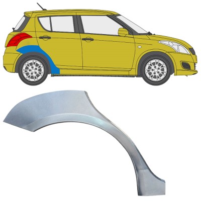 Panel de reparación guardabarros trasero para Suzuki Swift 2010-2017 / Derecho 16364