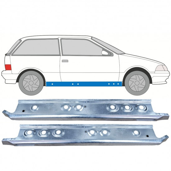 Panel de reparación del umbral interno para Suzuki Swift 1988-2004 / Izquierda / Derecho / Izquierda / Derecho 12824