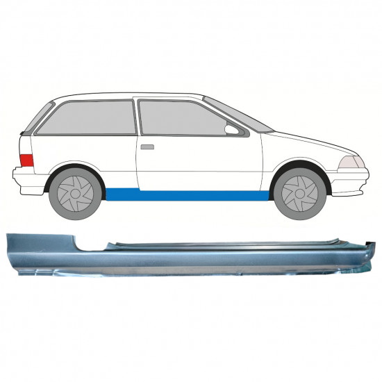 Panel de reparación del umbral para Suzuki Swift 1988-2004 / Derecho 8154