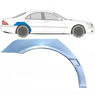 Panel de reparación guardabarros trasero para Mercedes S-class 1998-2005 / Derecho 5097