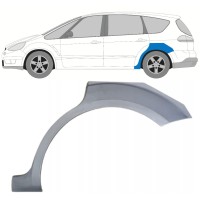Panel de reparación guardabarros trasero para Ford S-MAX 2006-2015 / Izquierda 15173