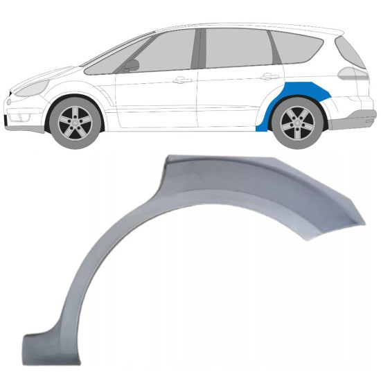 Panel de reparación guardabarros trasero para Ford S-MAX 2006-2015 / Izquierda 15173