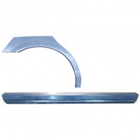 Panel de reparación del umbral + guardabarros trasero para Jaguar S-Type 1999-2007 / Derecho / Conjunto 12623