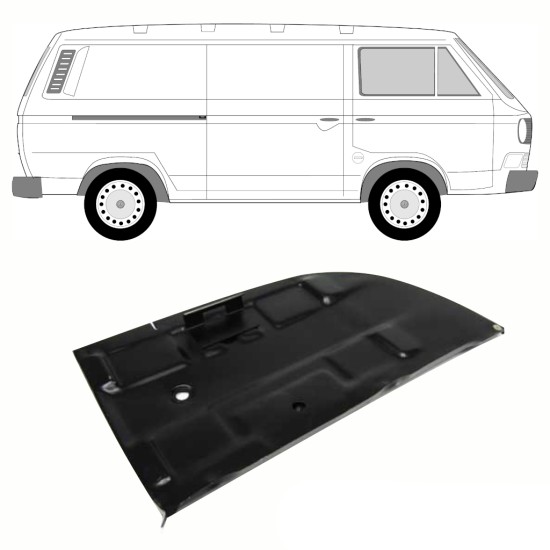 Panel de reparación base de la batería para Volkswagen Transporter T3 1979-1992 10808