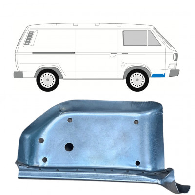 Panel de reparación escalón delantero para VW Transporter T3 1979-1992 / Derecho 8160