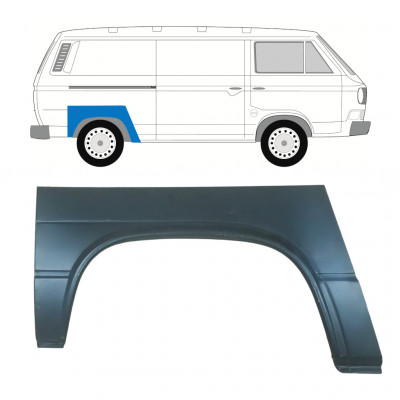 Panel de reparación guardabarros trasero para VW Transporter T3 1979-1992 / Derecho 8166