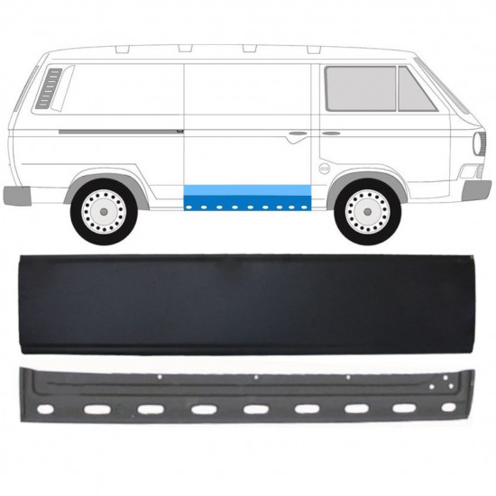 VW T3 1979-1992 PUERTAS CORREDERAS PANEL INTERIOR+EXTERIOR / KIT / DERECHA