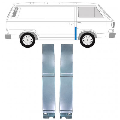 Panel de reparación pilar para VW Transporter T3 1979-1992 / Conjunto 11627