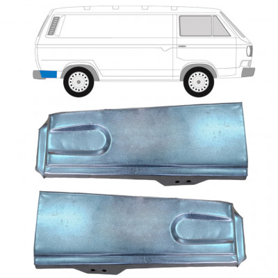 Panel de reparación guardabarros trasero para VW Transporter T3 1979-1992 / Conjunto 11633