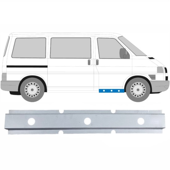 Panel de reparación del umbral puerta delantera interna para Volkswagen Transporter T4 1990-2003 / Izquierda = Derecha (simétrico) 17273