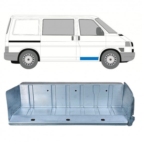 Panel de reparación escalón delantero para VW Transporter T4 1990-2003 / Derecho 8170