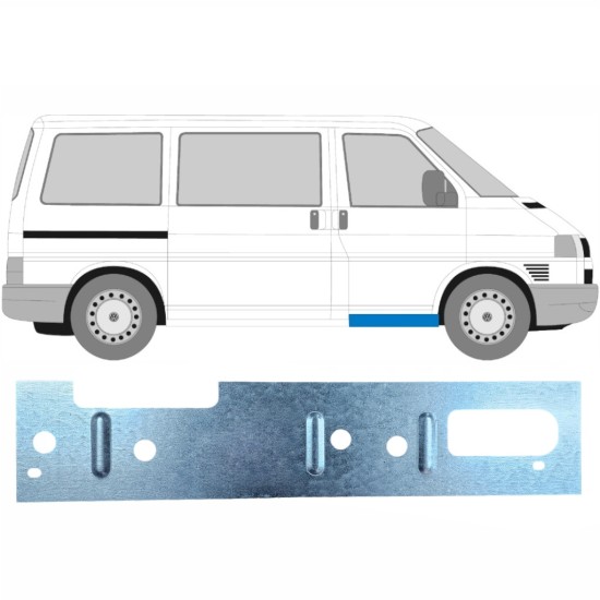 Panel de reparación del umbral puerta delantera interna para Volkswagen Transporter T4 1990-2003 / Izquierda = Derecha (simétrico) 17274