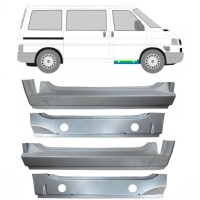 Panel de reparación umbral delantero interna + externa para Volkswagen Transporter T4 1990-2003 / Conjunto 9907