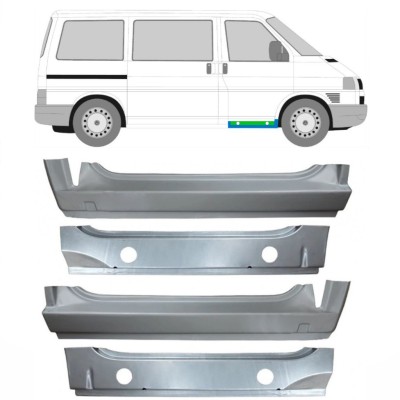 Panel de reparación umbral delantero interna + externa para Volkswagen Transporter T4 1990-2003 / Conjunto 9907