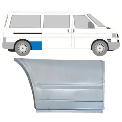 Panel de reparación guardabarros trasero para Volkswagen Transporter T4 1990-2003 / Derecho 15075