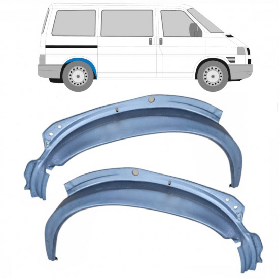 Panel de reparación guardabarros trasero interno para VW Transporter T4 1990-2003 / Izquierda+Derecha / Conjunto 10621